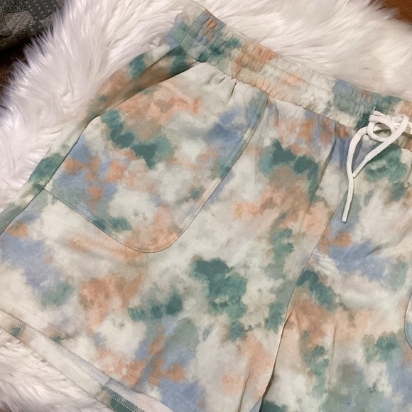 SONOMA fleece shorts woman’s size OX color called green blue cloud NWT p… - Picture 6 of 16